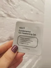 Dear, Klairs Гель для век с зеленым чаем и пептидами - Fundamental eye awakening gel, 1мл (пробник)