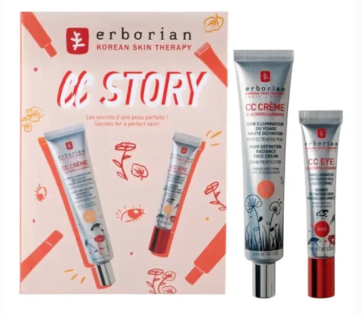 ERBORIAN CC STORY CC CREME 45ML + CC EYE 10ML CLAIR