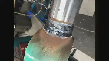 Kobelco SK85MSR-7 Boom Cylinder Rod Eye MIG Welding with CEBORA Kingstar 400ts