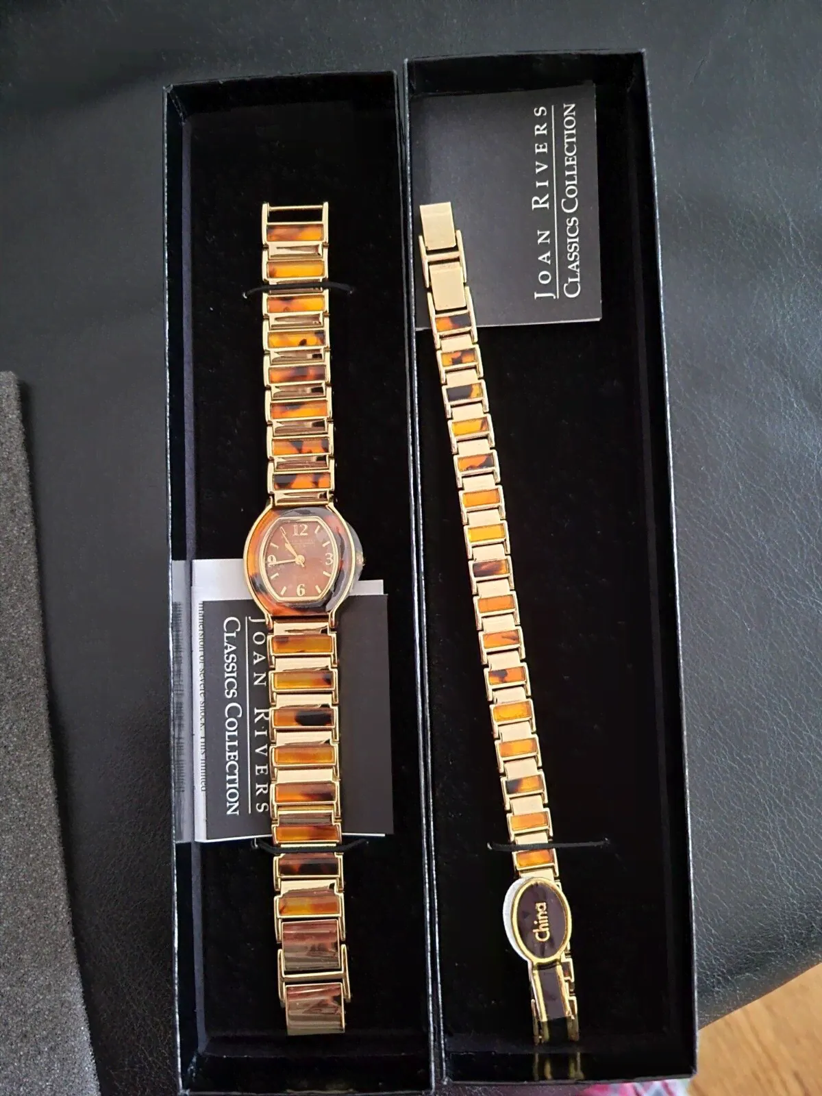 REDUCED Joan Rivers Bracelet Watch Classics Collection - Tigers Eye Quartz-0