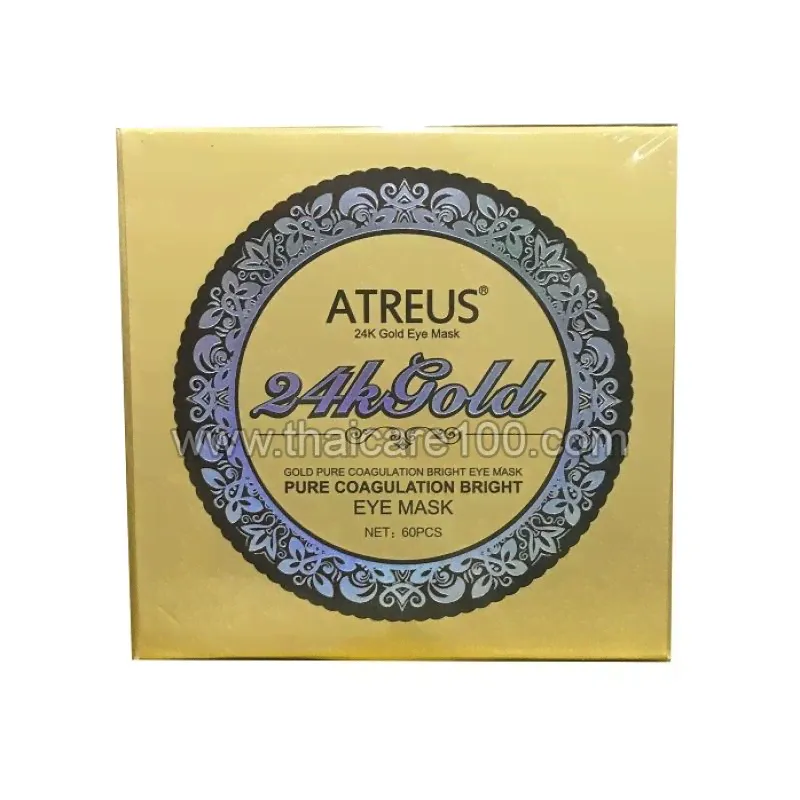 Патчи против морщин и отеков под глазами с биозолотом 24К Atreus Gold Eye Mask (200.00 г)-1