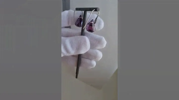 Серьги Lunar Spirit Swarovski винный цвет оригинал