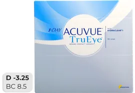 Контактные линзы Acuvue TruEye with HydraClear Однодневные -3.25/14.2/8.5 180шт