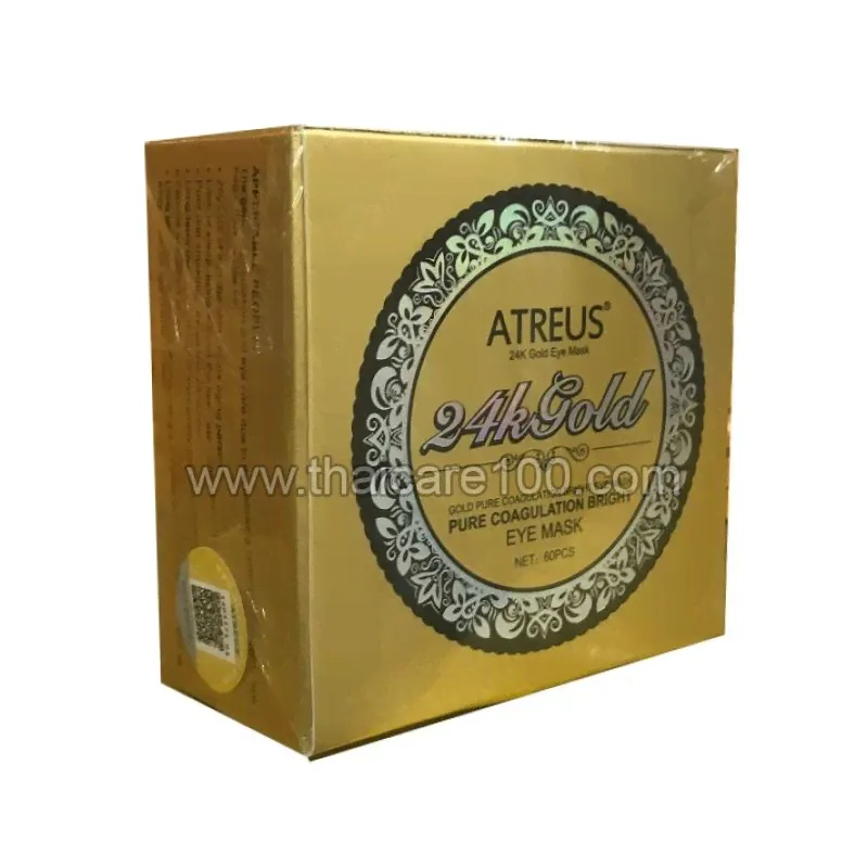 Патчи против морщин и отеков под глазами с биозолотом 24К Atreus Gold Eye Mask (200.00 г)-3