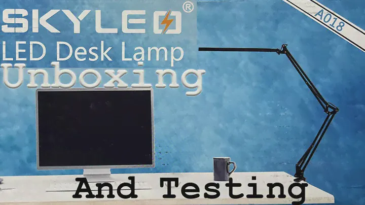 Skyleo LED Desk Lamp unboxing and first use video