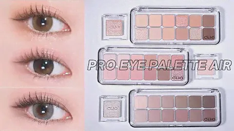 클리오 프로 아이 팔레트 에어 1호부터 3호까지!│코랄 스튜디오│로즈 커넥트│뮤트 라이브러리│쉬운1분_아이메이크업💭│웜톤섀도우│쿨톤섀도우│됴브 do_ob