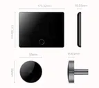 Умный дверной видеоглазок Xiaomi LOOCK Smart Cat Eye Youth Edition LSC-Y01 Black