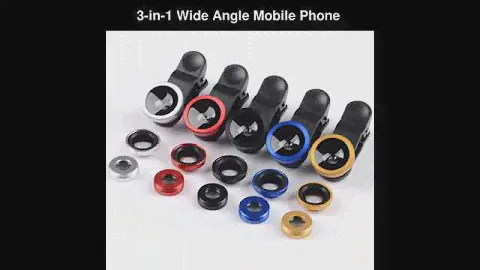 3-in-1 Wide Angle Mobile Phone Fish Eye Lenses